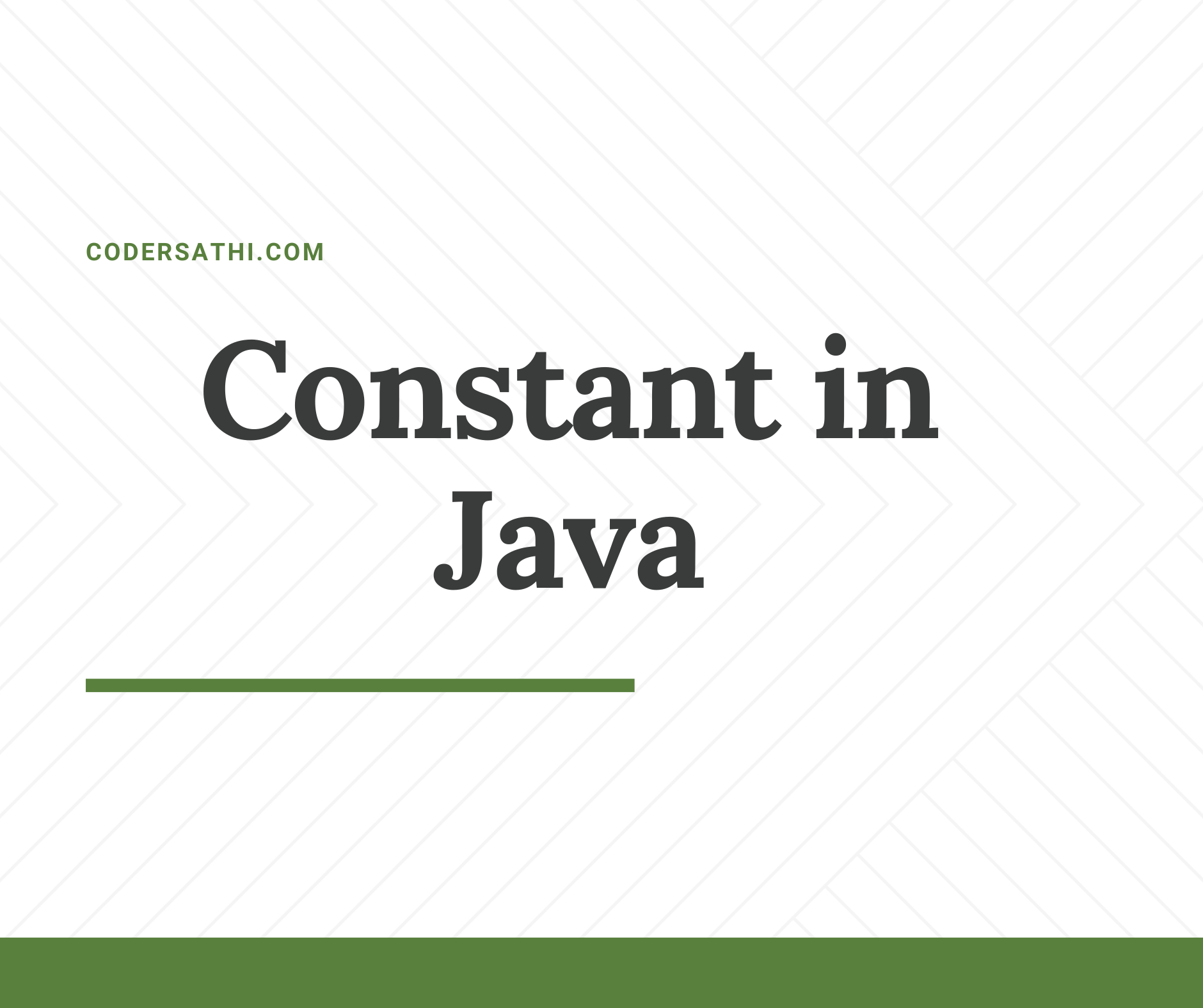 Constant in Java