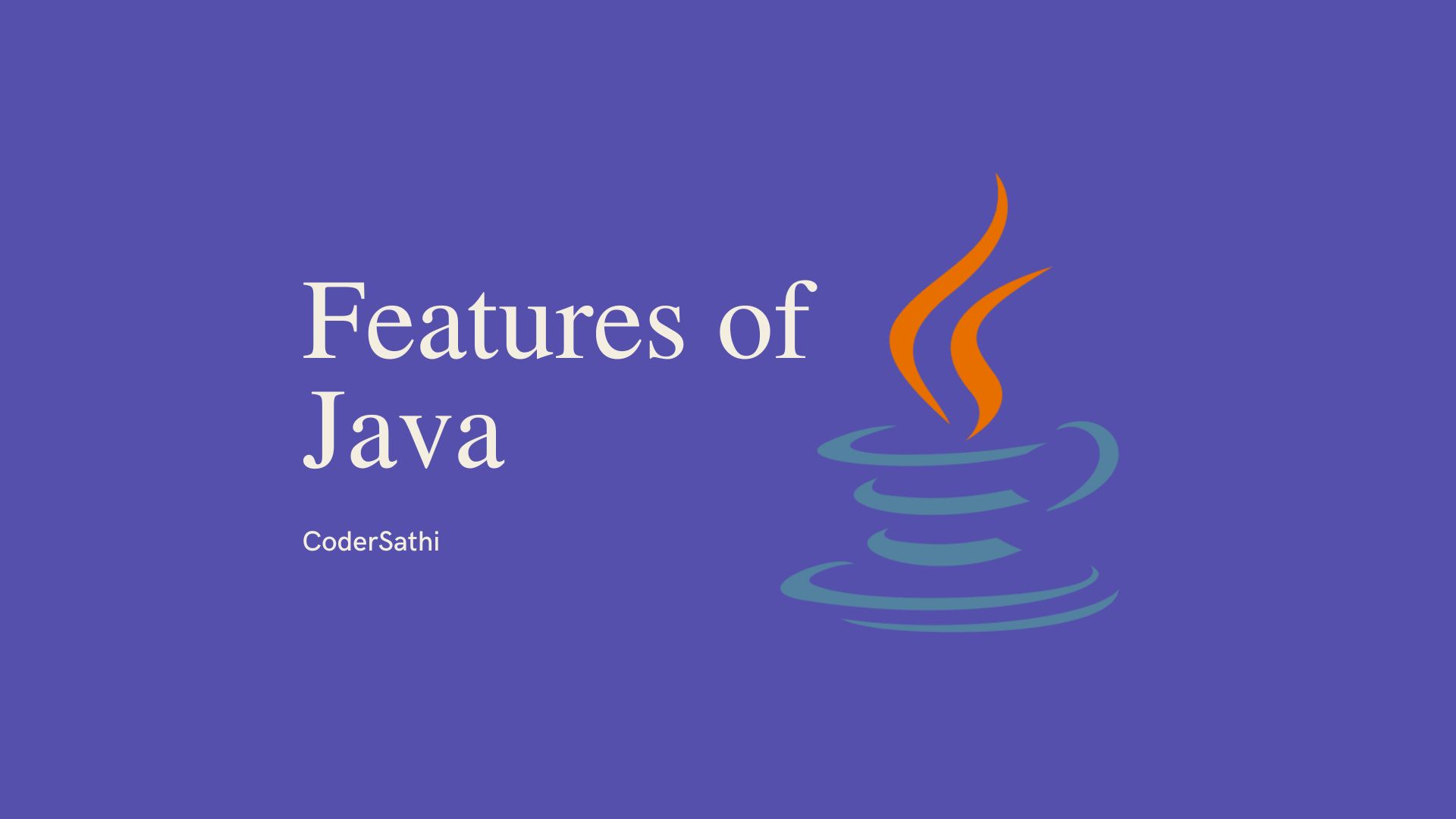 Features of Java