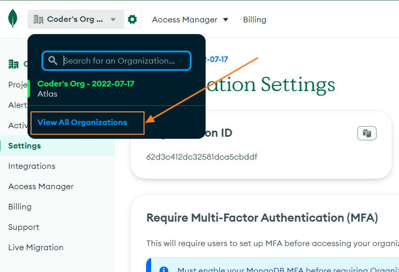 Create Cluster In MongoDB Atlas 4