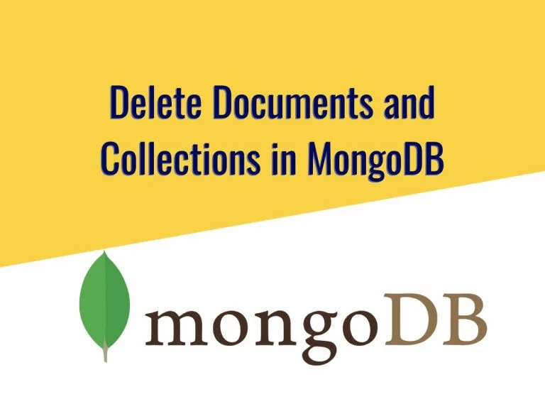 Delete documents and collections in MongoDB