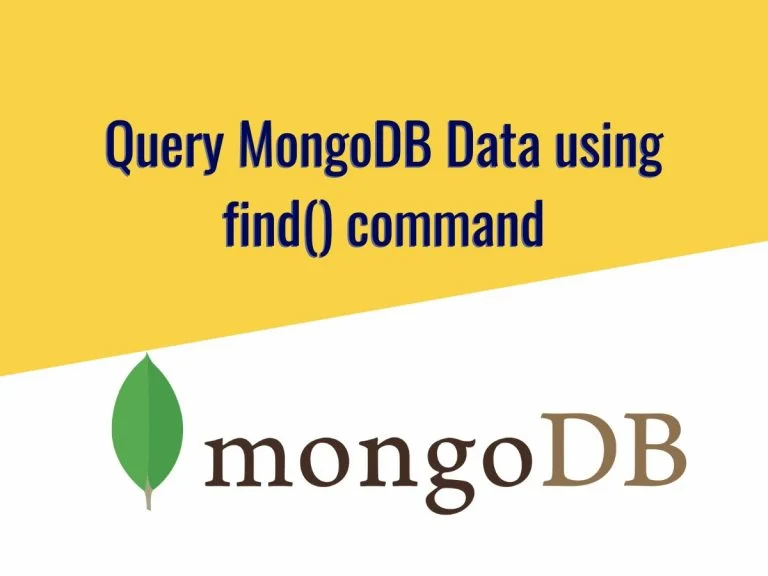 Query MongoDB Data using find() command