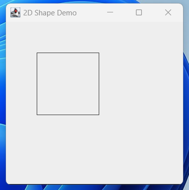 Create 2D shape in Java DrawReact 2d demo