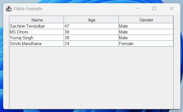 How to get selected row's data JTable in Java Swing