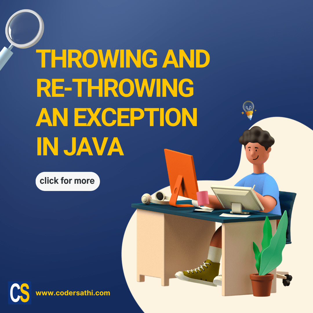 Throwing and re-throwing an Exception in Java