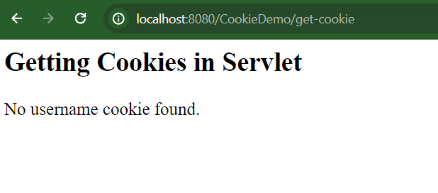 Cookie in Servlet Get Cookie First