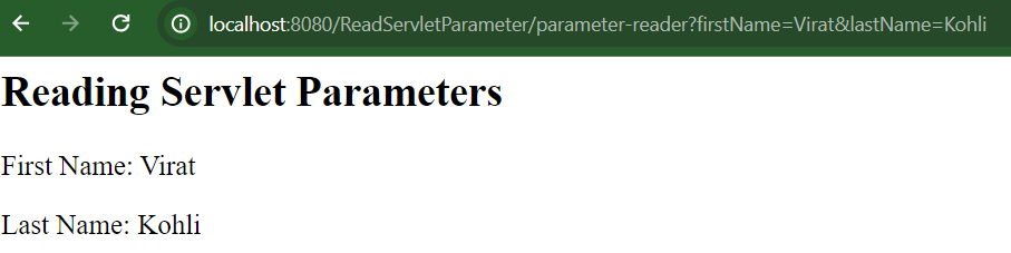 reading servlet parameter