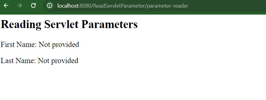How To Read Servlet Parameters in Java: A Step-by-Step Guide Run with default output servlet parameter