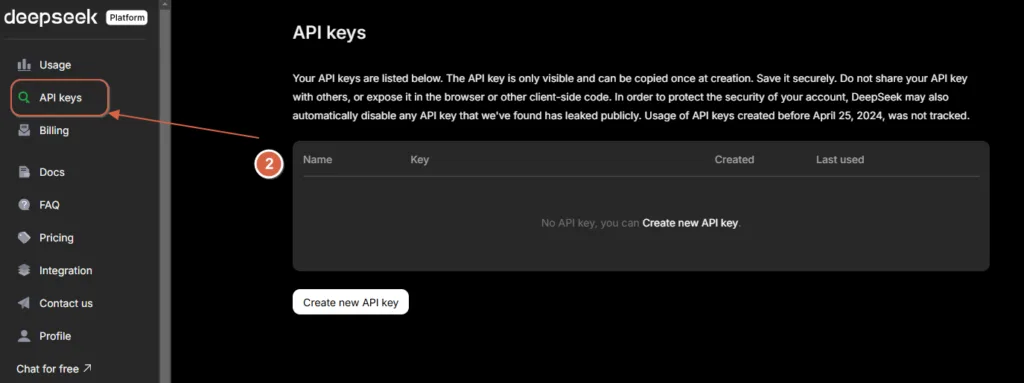 How to Generate DeepSeek API Key: Step-by-Step Guide 1 generate api keys deepseek