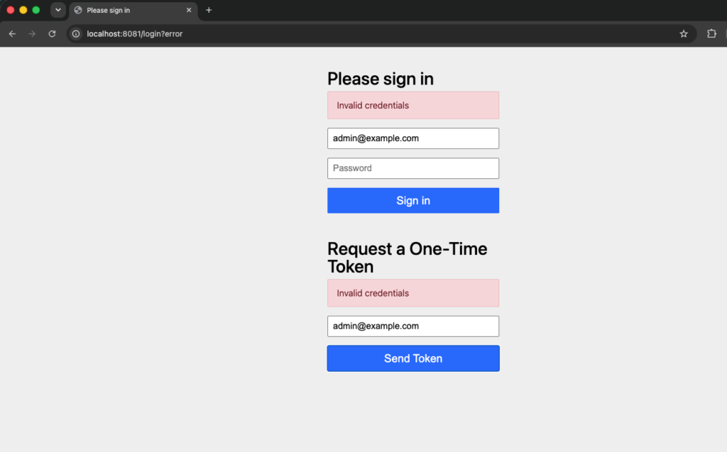 How to implement Passwordless Authentication in Spring Boot: A Step-by-Step Guide 4 passwordless login failed